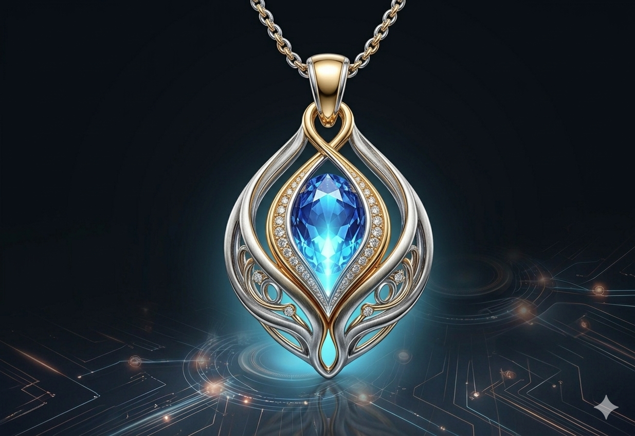 Золоте та срібне намисто